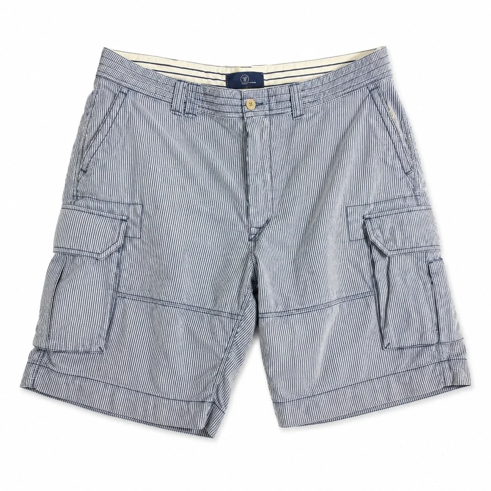 Polo Ralph Lauren Cargo Shorts Men's Size 42 Hickory Striped Preppy Nautical